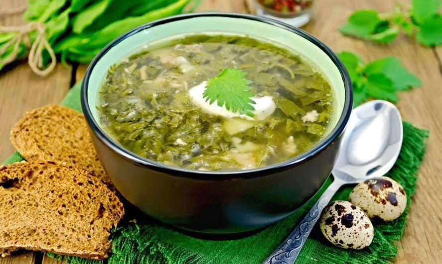 groene soep voor een lui dieet